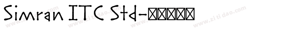 Simran ITC Std字体转换
